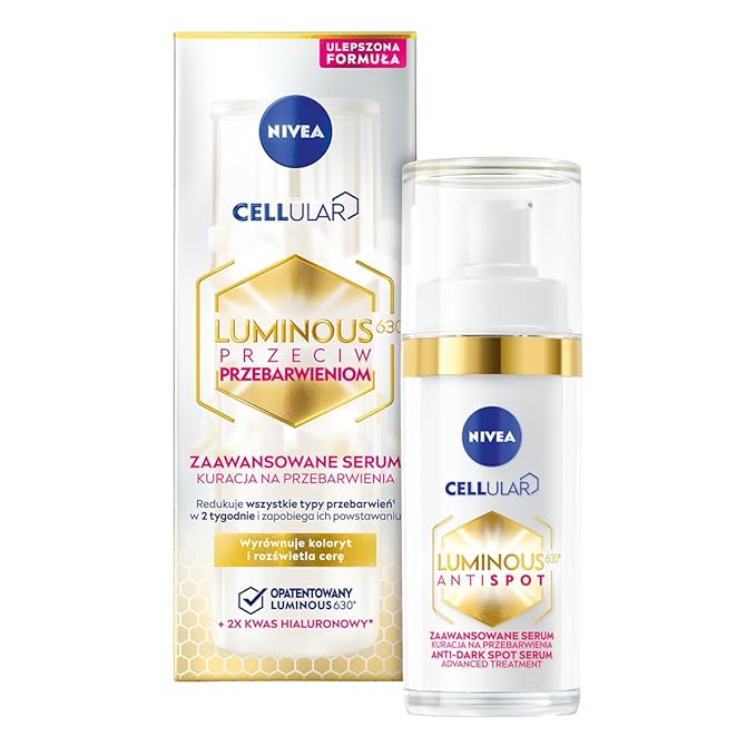 NIVEA Cellular Luminous630 Anti-Pigment Spot Intensive Serum (30 ml), Brightening Serum for an Even & Radiant Complexion, Face Care Against Pigment Spots.