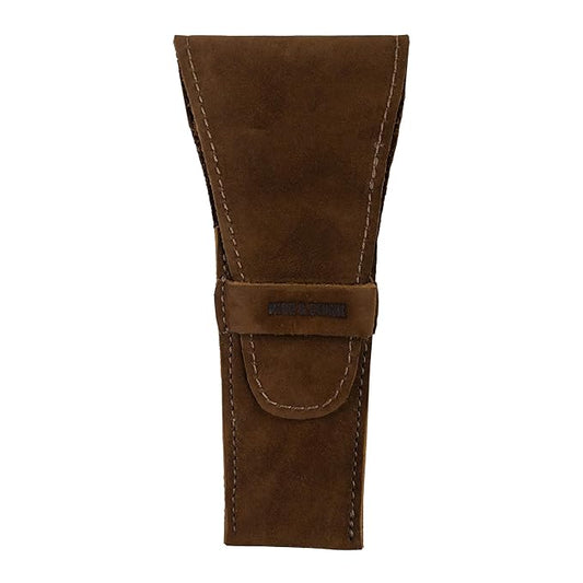 Hide & Drink, Leather Safety Razor Case, Shaving Accessories, Personal Care Essentials, Handmade (Swayze Suede)