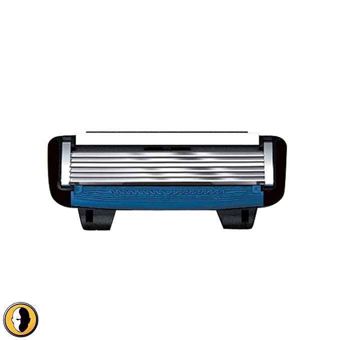 HeadBlade Men's HB6 Refill Shaving Razor Blades - 6 Stainless Steel Blades for No Tugging or Pulling, Shave Less, Works for Face, Body, and Scalp (12 Blades) 3 Pack
