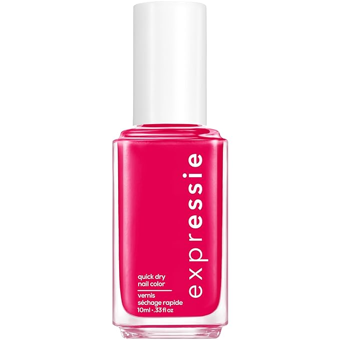 essie Expressie Nail Polish, Quick Dry Pink Nail Polish, Vegan, Hands In The Air, 0.33 Fl Oz