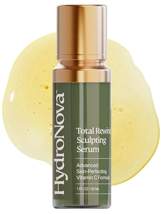 Total Rewind Sculpting Serum 1 fl oz | Line-Smoothing, Dark Spot Corrector | Vitamin C, Niacinamide, Kojic Acid, Peptides | Radiant Glow, Balanced Complexion | AM Formula
