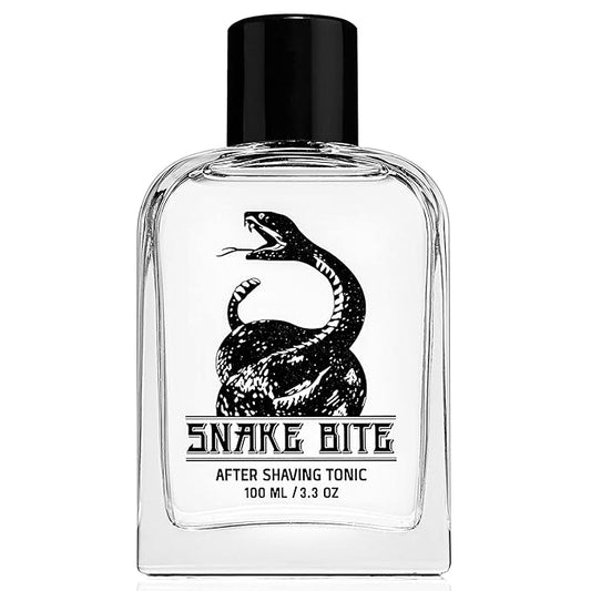 Fine Men's Aftershave - Snake Bite Fragrance, Soothing & Toning Post Shave Balm, Calms Razor Burn, Classic Barbershop Feel, Alcohol-Based Formula, Gentle for All Skin Types, 100ml