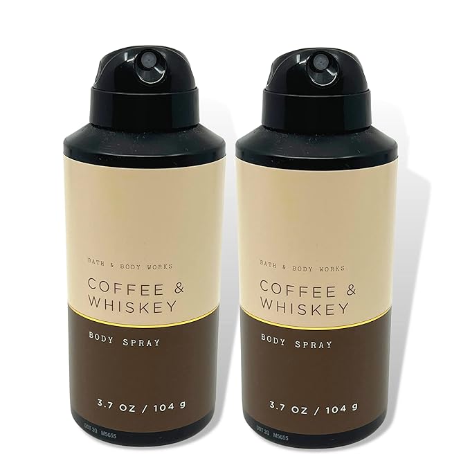 Bath & Body Works Coffee & Whiskey Body Spray for Men 2-pack 3.7oz