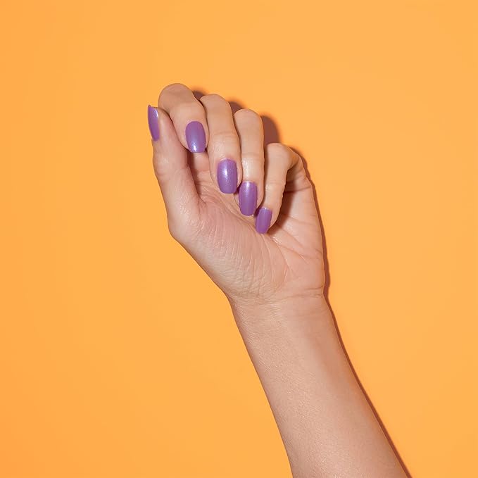 Dazzle Dry Mini Kit 4 Step System - Tropical Twilight - A warm semi-sheer purple with a blue flash glitter. Semi-sheer shimmer. (5 Piece Kit / 5 Manicures)