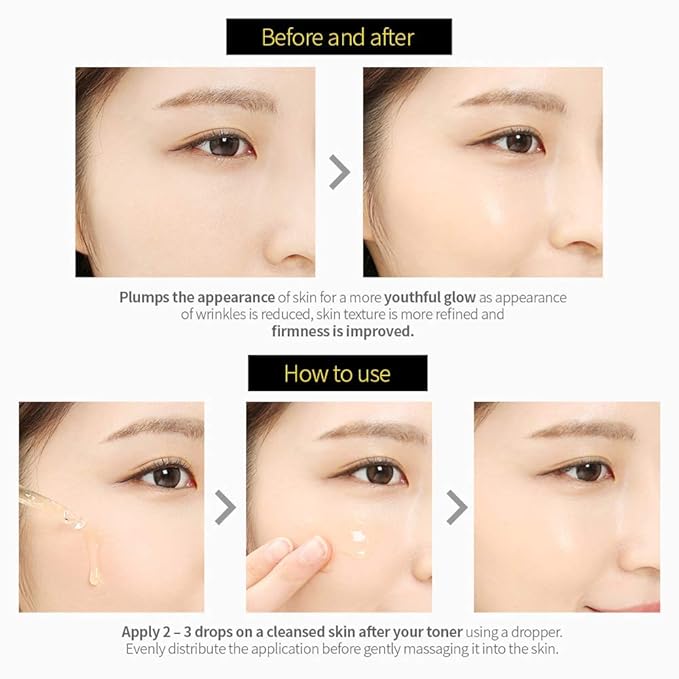 SO NATURAL SILK COLLAGEN GLOW AMPOULE - Anti-Aging Serum, Intense Hydration + Moisture