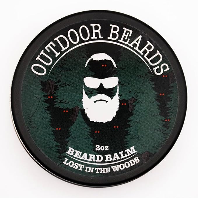 Beard Balm | 2 oz Cleansing Balm for Beards Short or Long | Beard Conditioner for Men | Essential Moisturizer for Every Man's Beard | Leave Hair and Skin Healthy (Lost in the Woods)