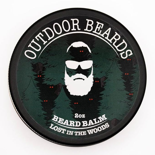 Beard Balm | 2 oz Cleansing Balm for Beards Short or Long | Beard Conditioner for Men | Essential Moisturizer for Every Man's Beard | Leave Hair and Skin Healthy (Lost in the Woods)