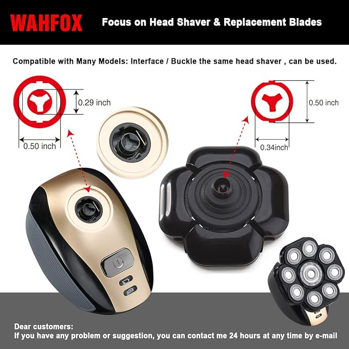 Upgraded 9 Blade Body Shaver Replacement Heads for Many Brands Electric Razor