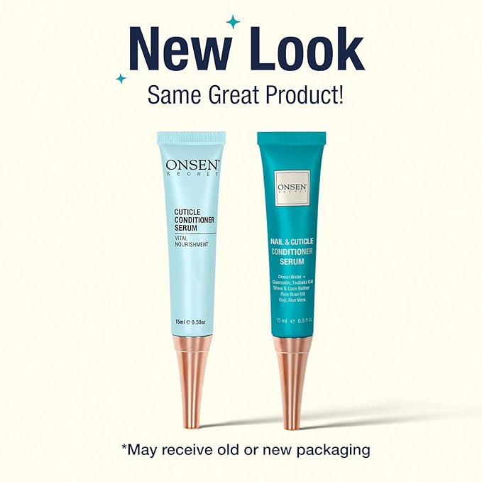 Onsen Nail & Cuticle Cream Treatment w/Japanese Tsubaki, Jojoba & Lavender Oil, Shea Butter – Strengthens Nails, Softens Cuticles - Daily Repair Care (2 Count/15 ml)