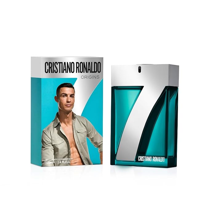 CR7 Origins Cristiano Ronaldo - With Pineapple Sorbet, Mandarin, and Patchouli for Men - 3.4 oz edt spray