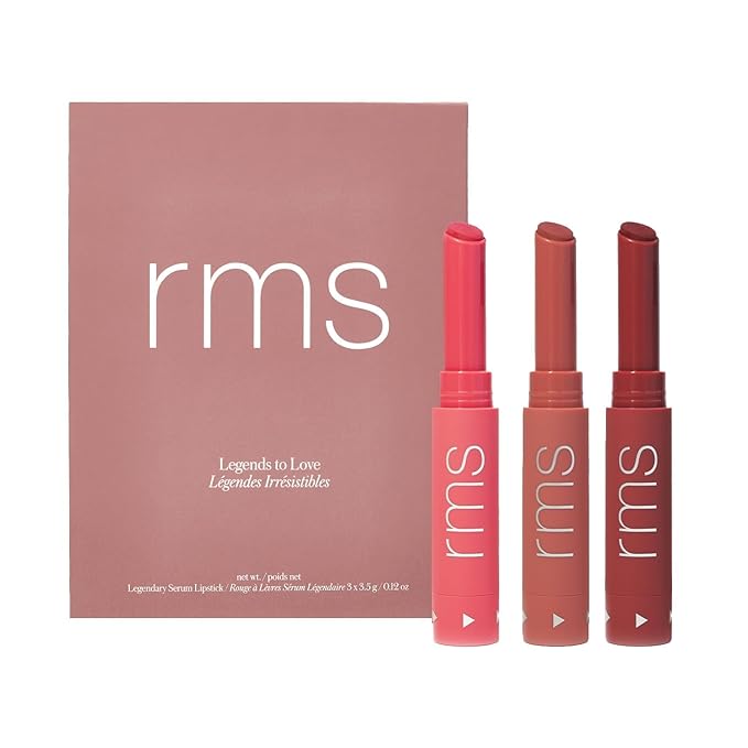 RMS Beauty Legends to Love Kit - Lipstick Set, Lip Tint Makeup Gift Set, Lip Color Gift Ideas, Lip Stain Make Up Kit Beauty Gifts for Teens & Women