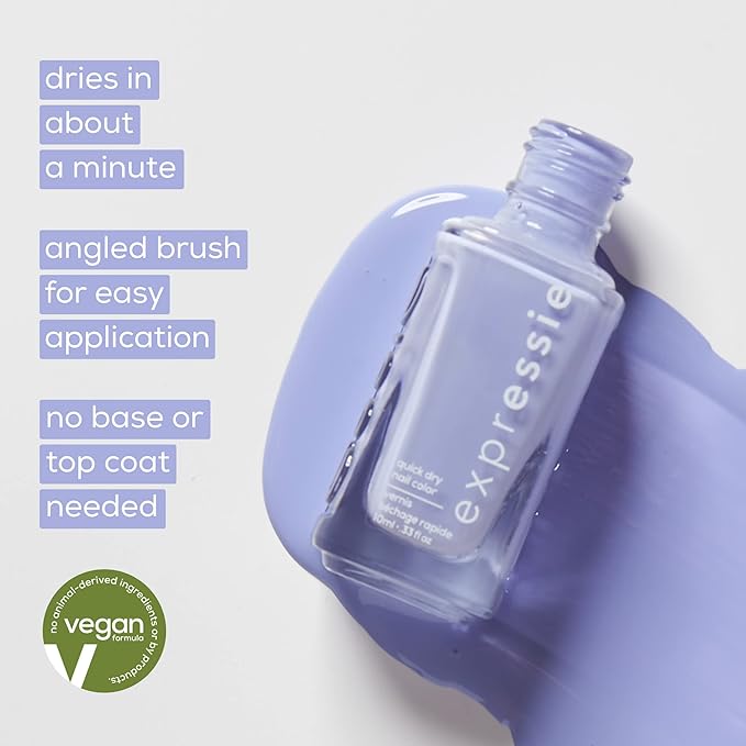 essie Expressie Nail Polish, Quick-Dry Red Nail Polish, Word On The Street, Vegan, Spray It To Say It, 0.33 fl oz