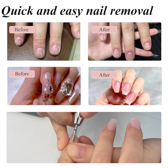 30 Pcs Nail Drill Bits Set with Stylish Nail Drill Bit Holder and Sanding Bands for Nail Drill,Professional Diamond Ceramic Nail Drill Bit for Electric Nail Drill Machines with 2/32" Interface