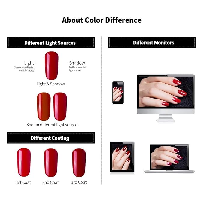 Vishine Gel Nail Polish Set - 22 Classic Colors, 8ml with No Wipe Base and Top Coat, 24 PCS Soak Off Gel Nail Starter Kit