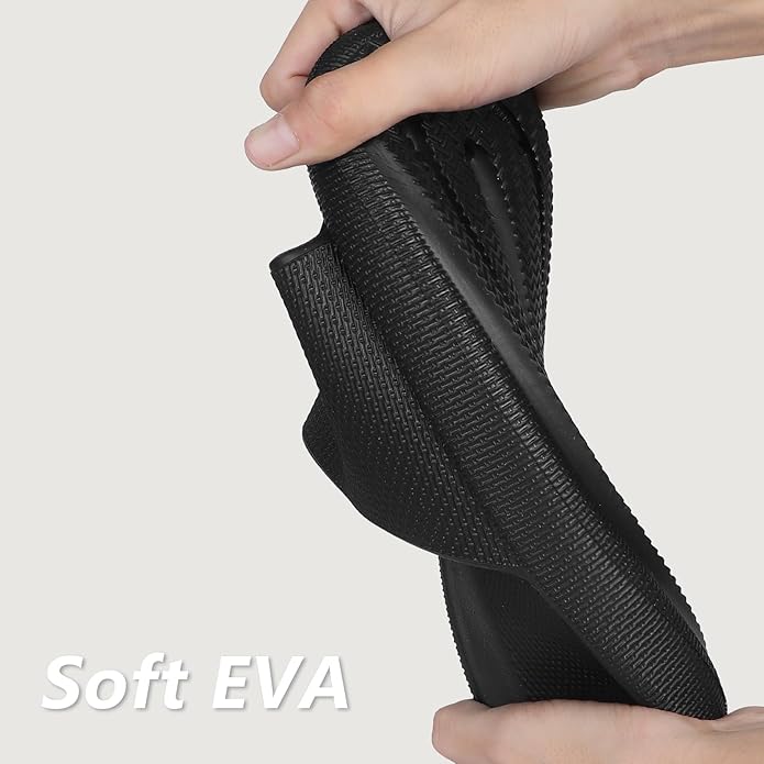 Menore Slippers for Women and Men Quick Drying, Parent-Child EVA Open Toe Soft Slippers, Non-Slip Soft Shower Spa Bath Pool Gym Beach House Sandals for Indoor & Outdoor