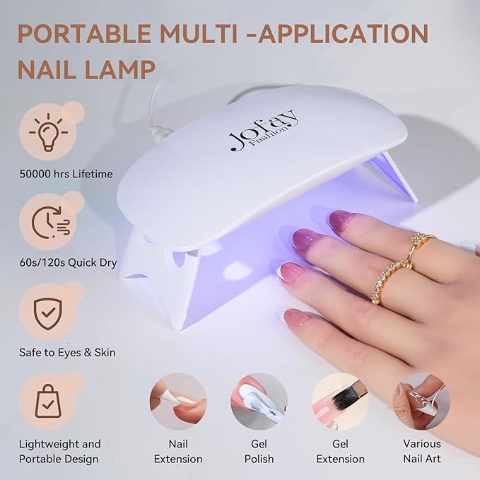 240Pcs French Gel Nail Tips, Brown Extra Short Square Pre-applied Tips, No File Fake Nails, Solid Gel Glue, 30g