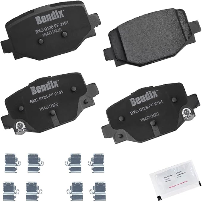 Bendix Priority1 CFC2191 Ceramic Rear Brake Pads for INFINITI QX50 2023-2019, QX55 2024-2022