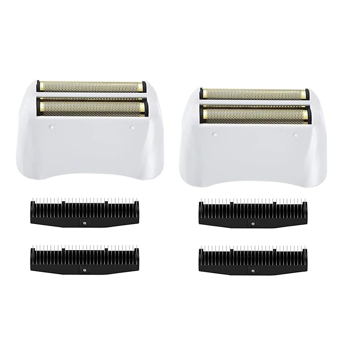 2 Pack Pro Shaver Replacement Foil and Cutters compatible with"andis #17150 shaver foil replacement" Golden