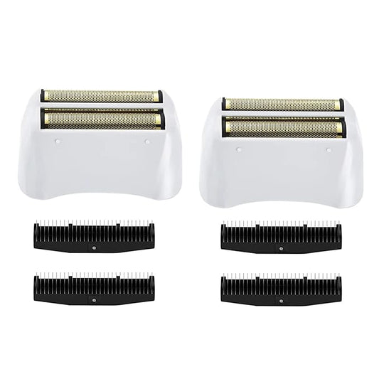 2 Pack Pro Shaver Replacement Foil and Cutters compatible with"andis #17150 shaver foil replacement" Golden