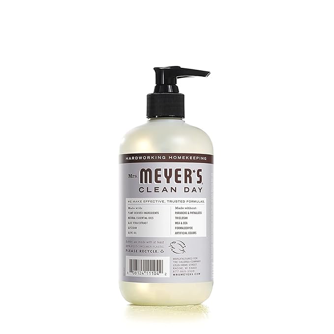 MRS. MEYER'S CLEAN DAY Liquid Hand Soap 3 Scent Variety Pack, Lemon Verbena, Lavender, Basil 3 CT (Variety Pack)