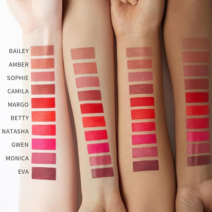 DEAR DAHLIA Lip Paradise Effortless Matte Lipstick GWEN Vegan, Cruelty Free, Naturally Scented Essential Oils, High Pigment Color