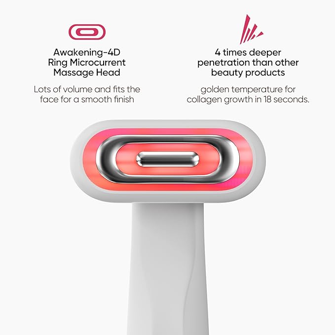 SMOOTHGLOW 2.0 PRO 4D LED Red Light Therapy for Face and Neck, | Light Therapy Wand red Light Therapy Holiday Gifts for Women | Without Base