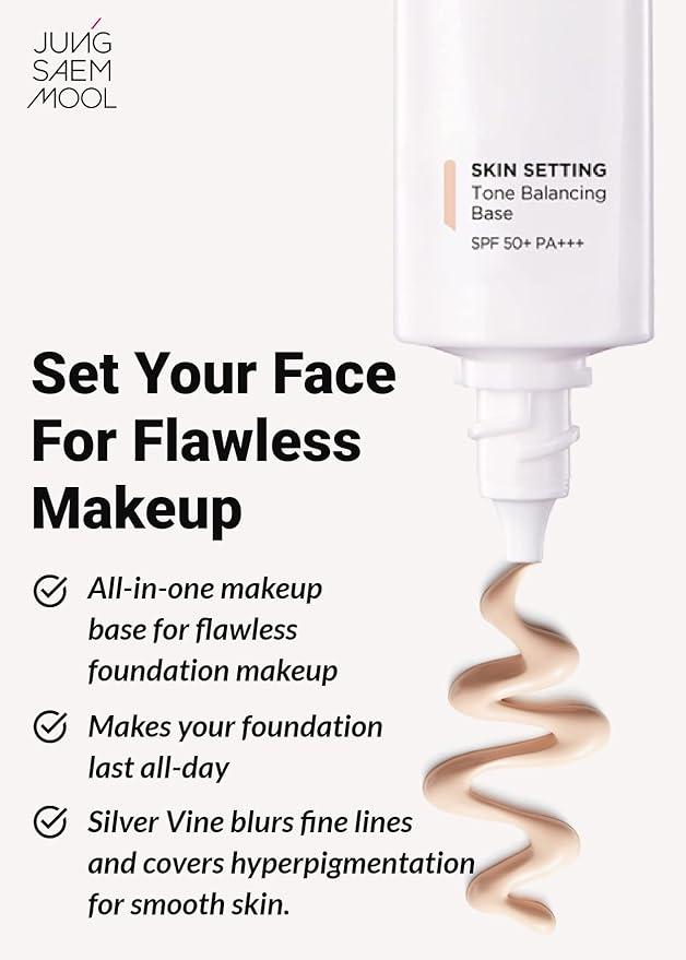 [JUNGSAEMMOOL OFFICIAL] Skin Setting Tone Balancing Base | Natural Expression | Makeup Artist Brand | Mother's Day Gift