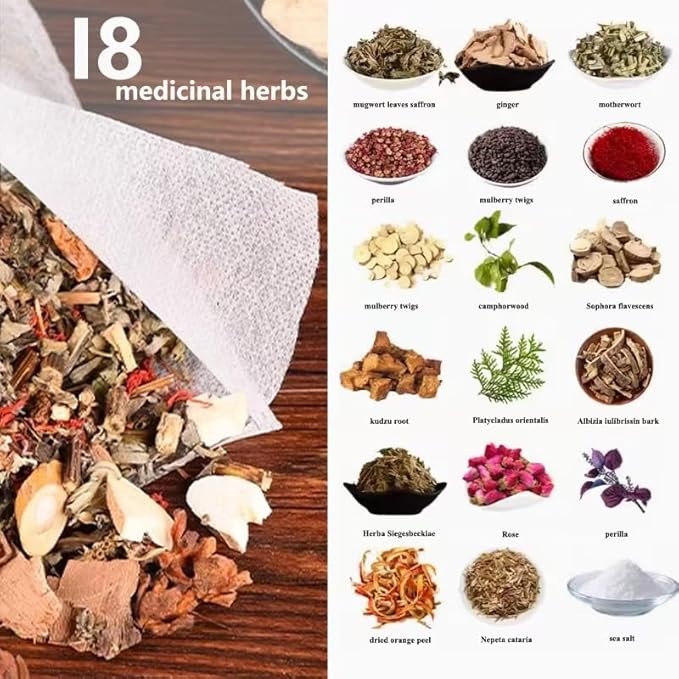 30 PCS Herbal Foot Soak, Foot Bath Herb，Relieve Fatigue,Dispel Cold and Remove Dampness，enhance sleep quality 中草药泡脚足浴包