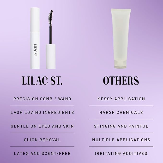 Lilac St. - Bond Breaker Lash Remover - Portable & Gentle Eyelash Glue Remover - Remove Lash Glue from Segments - Collagen Extract & Nourishing Oils - Waterproof - Cruelty Free, Vegan, Women Founded