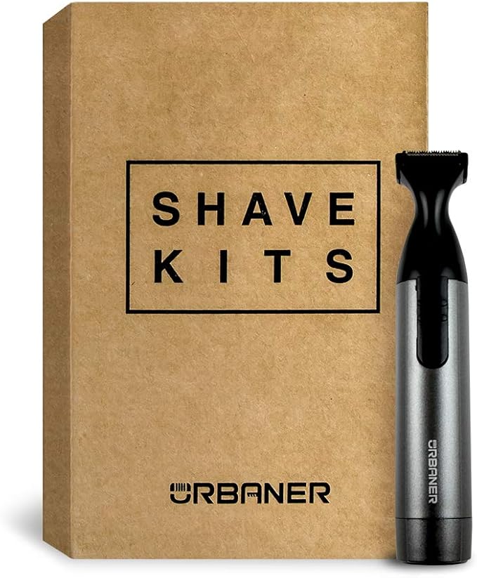 URBANER Adjustable Beard Trimmer for Men, Mustache Edger, Battery Operated, Waterproof Beard Trimmer Cordless, Portable Clipper for Travel Grooming, Gift for Men, Gifts MB-042