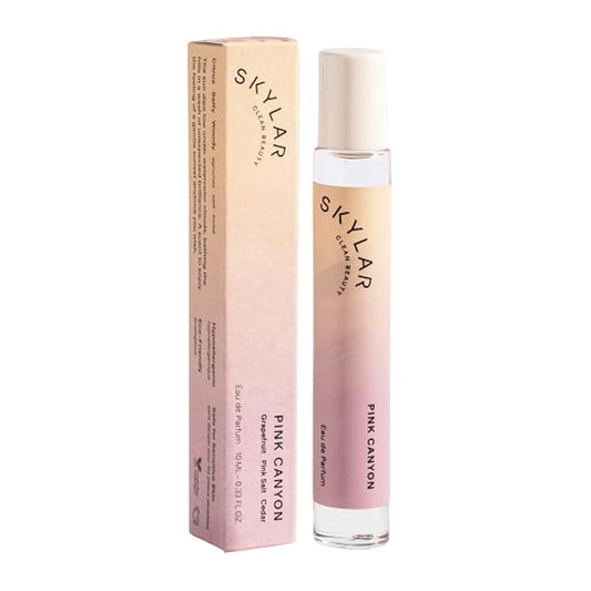 Skylar Pink Canyon Eau de Parfum - Hypoallergenic & Clean Perfume for Women & Men, Vegan & Safe for Sensitive Skin - Notes of Grapefruit, Pink Salt & Cedar - 10mL /0.33 Fl oz
