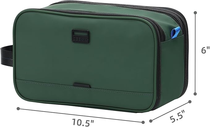 ZEEMO Toiletry Bag for Men, Water-resistant and Leak-Proof Dopp Kit with Large Capacity for Toiletries