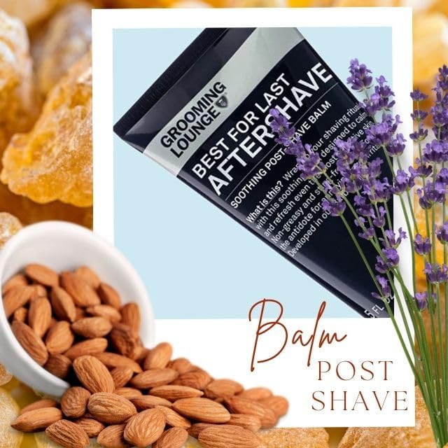 Grooming Lounge Aftershave for Men - Instant Soothe Razor Burn, Skin Irritation & Bump Relief After Shave Balm - Fast Absorbing, Moisturizing Unscented Aftershave Men 5 Fl Oz (Pack of 2)
