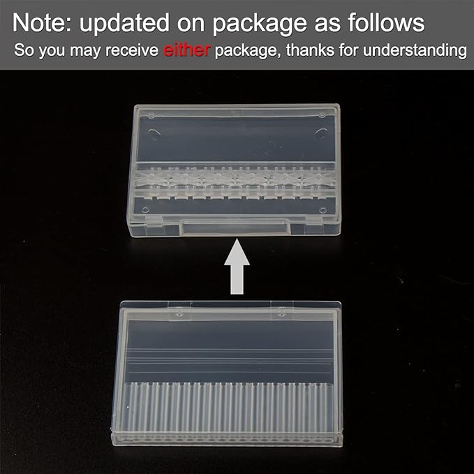 Feecy Nail Drill Bits Set Ceramic for Acrylic Nails Gel Polish Professional, 3/32 Inch Efile Nail Drill Bits Kit for Cuticle Safety Barrel Nail Art Tools with Holder, 10pcs (S10-C)