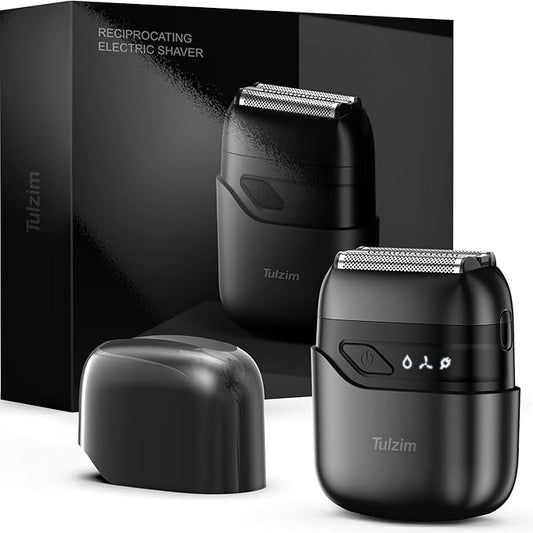 Electric Razor, Upgraded Mini Electric Shaver for Men, Foil Shaver for Men with 3 Blade Heads Floating Head IPX7 Waterproof Wet/Dry USB Type C Stylish Design