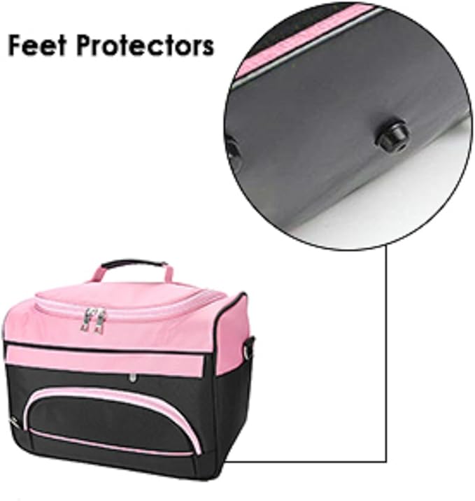 Petyoung Large Capacity Hairdressing Carrying Bag with Shoulder Strap,Professional Hairdressing Equipment Beauty Salon Tool Travel Storage Case,Portable Barber Toolkit Comb Scissors Clip Storage