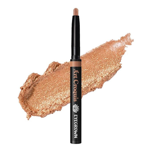 EYECROWN ARTCROQUIS STICK SHADOW, Buildable, glitter eye shadow, liner, cream [PEACH PUNCH]