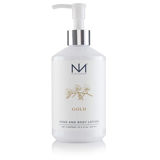Niven Morgan - Gold Hand and Body Lotion, 10.5oz