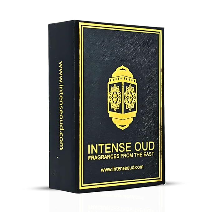 INTENSE OUD Fawaken Arabian Perfume Oil for Men & Women, Long Lasting Alcohol-Free Concentrated Fragrance, 12ml (0.40 oz) in Black Gift Box, Jasmine & Strawberry Notes