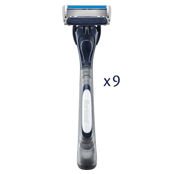 Barbasol Ultra 6 Plus Premium Disposable Razor Value Pack Bundle (3 Packs/9 Total Razors)