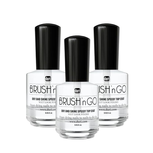 duri Brush’n Go Dry and Shine Speedy Top Coat (Brush'N Go (Pack of 3))