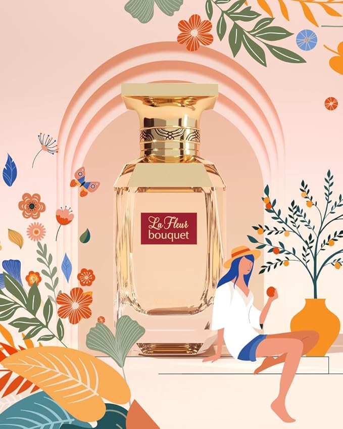 Afnan La Fleur Bouquet Eau De Parfum for Women, 2.7 Fl. Oz