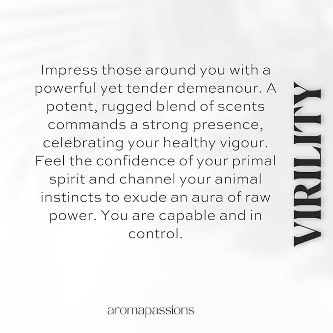 VIRILITY | Inspired by CHNL ANTAEUS | Extrait De Parfum | Long Lasting Pheromone Perfume for Men | 30 ml / 1 Fl Oz