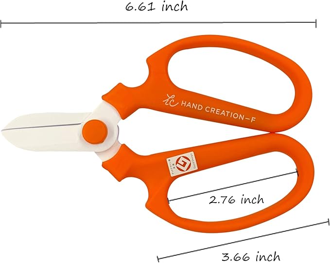 Flower Scissors Hand Creation F-170 (Orange, 170mm)