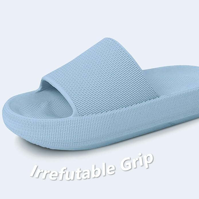 Menore Slippers for Women and Men Quick Drying, Parent-Child EVA Open Toe Soft Slippers, Non-Slip Soft Shower Spa Bath Pool Gym Beach House Sandals for Indoor & Outdoor