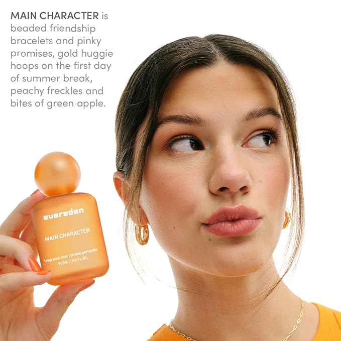 Evereden Main Character Fragrance Mist: Clean and Vegan Collectible Hair and Body Spray for Teen Girls - Amplify Your Self-Expression with Iconic Scents in Mesmerizing Fragrance Mist Dispensers