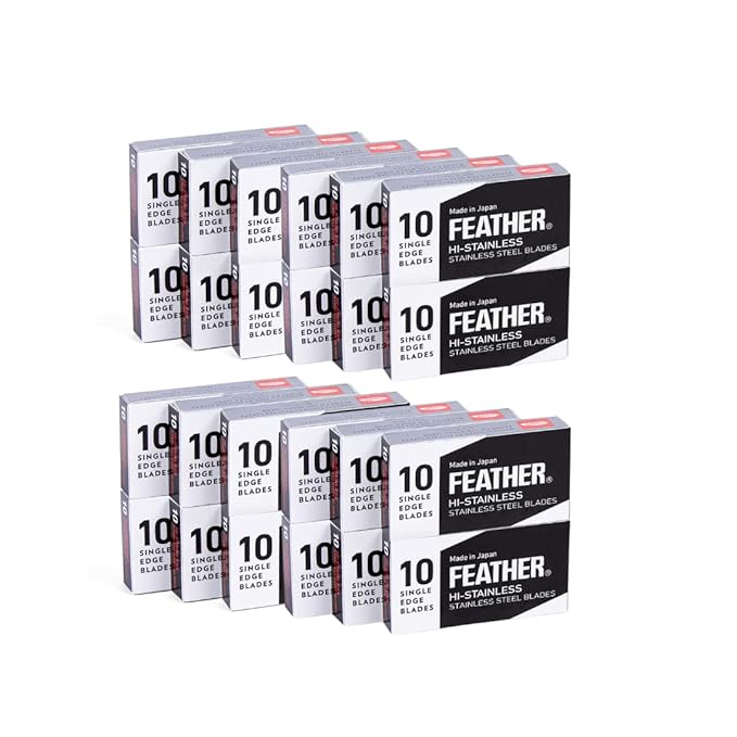 240 Feather FHS-10 Japanese Steel Razor Blades - Refill for OneBlade Core, Hybrid, & Genesis Razors
