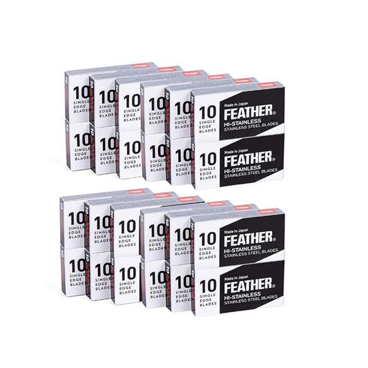 240 Feather FHS-10 Japanese Steel Razor Blades - Refill for OneBlade Core, Hybrid, & Genesis Razors