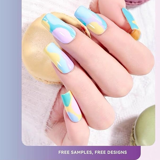 Vishine 48Pcs Pastel Gel Nail Polish Kit with Gel Base Top Coat Macaron Colors Collection Bright Uv Gel Nail Art Solid Colors Decorations for Women Girls Christmas Gift