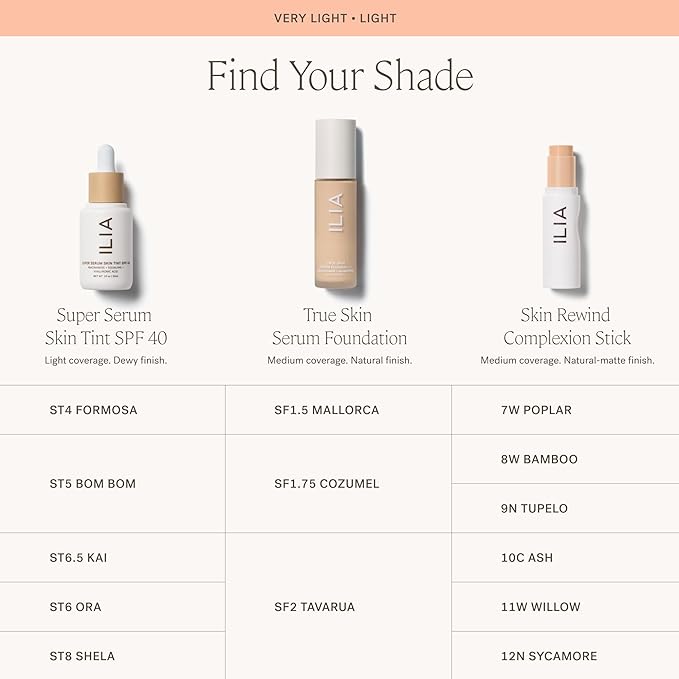 ILIA - Skin Rewind Complexion Stick - Foundation + Concealer + Skincare | Non-Toxic, Vegan, Cruelty-Free, Clean Makeup (9N - Tupelo, 0.35 oz | 10 g)